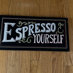 8 by 15 coffee sign